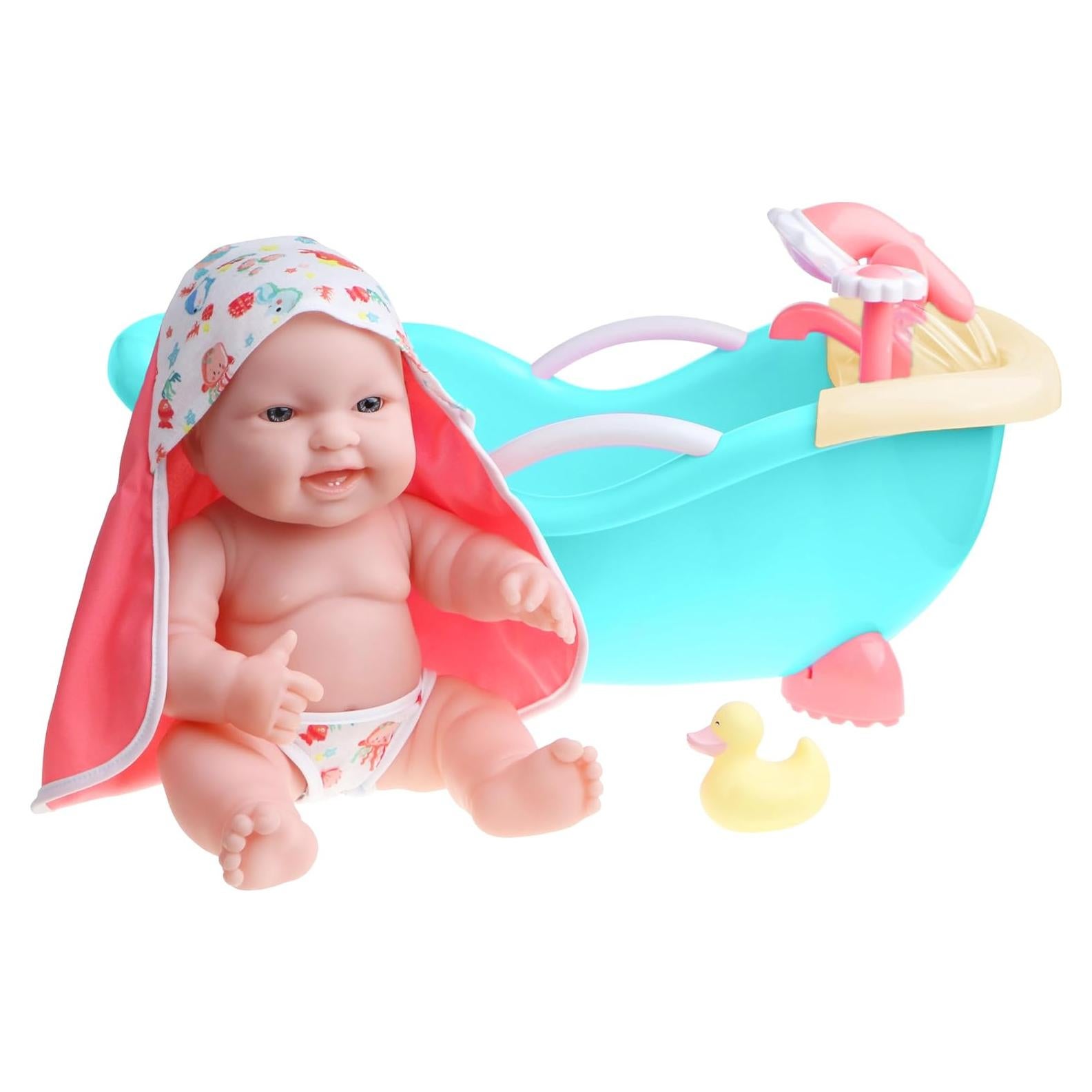 Muñeca de 35.56 cm JC Toys Lots to Love con Set de Baño