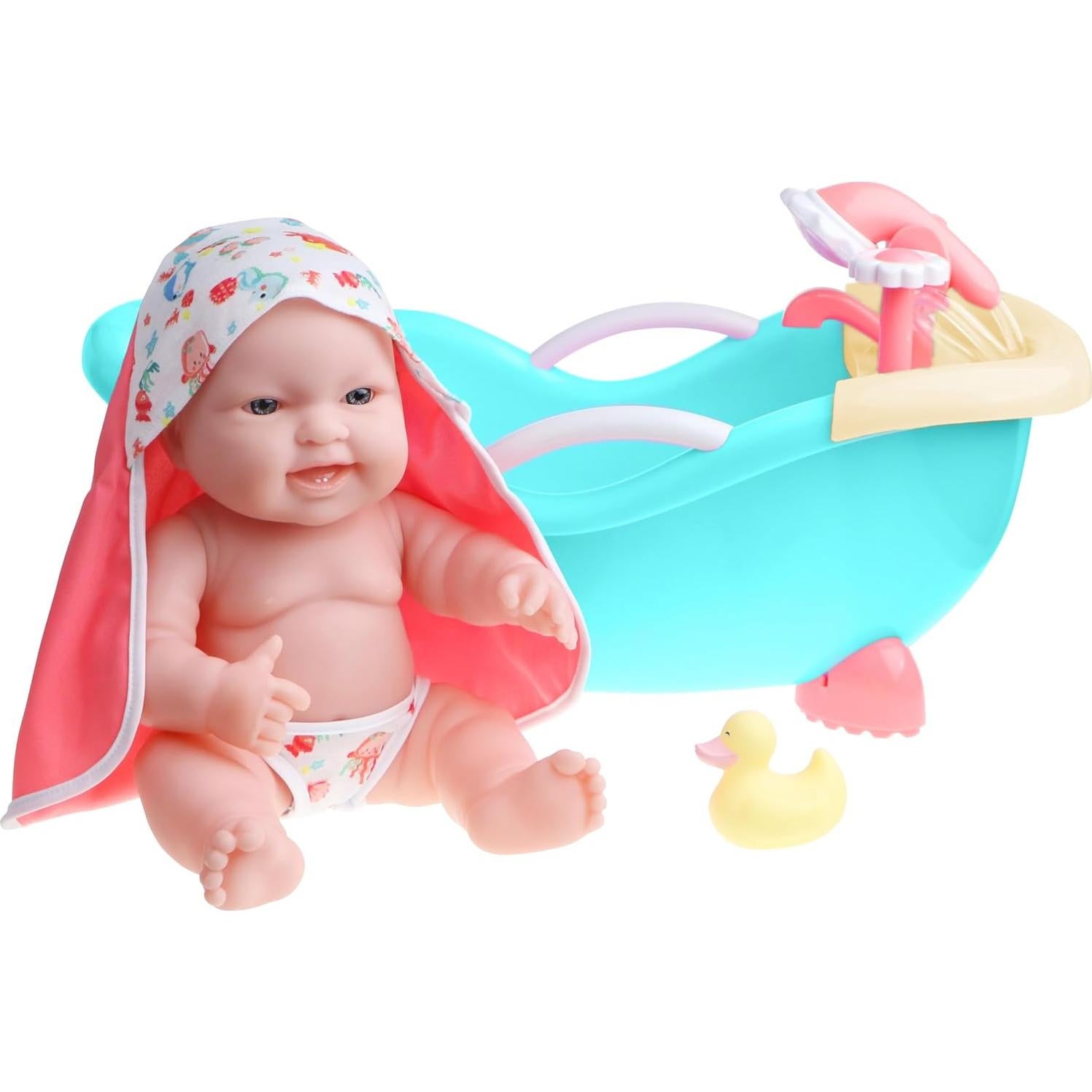 Muñeca de 35.56 cm JC Toys Lots to Love con Set de Baño