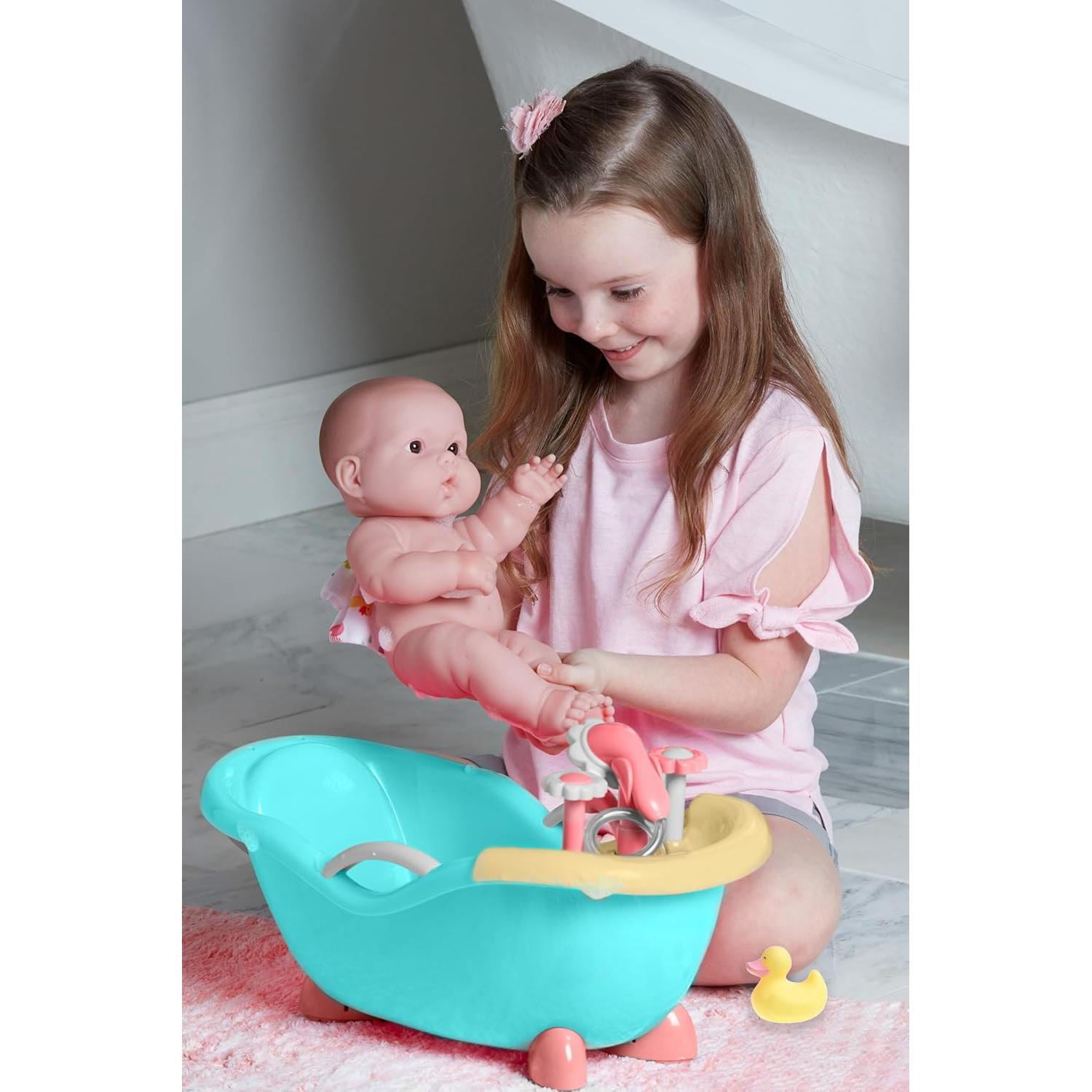 Muñeca de 35.56 cm JC Toys Lots to Love con Set de Baño