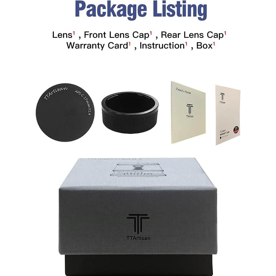 Lente Gran Angular TTArtisan 17mm F1.4 Montura L APS-C