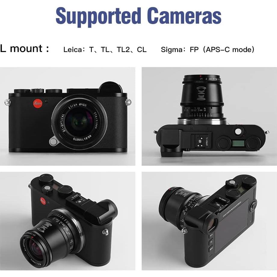 Lente Gran Angular TTArtisan 17mm F1.4 Montura L APS-C