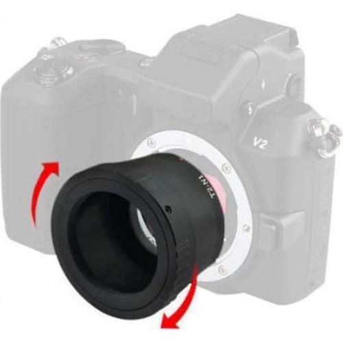 Adaptador de lente T Mount T2 N1 para cámaras Nikon 1