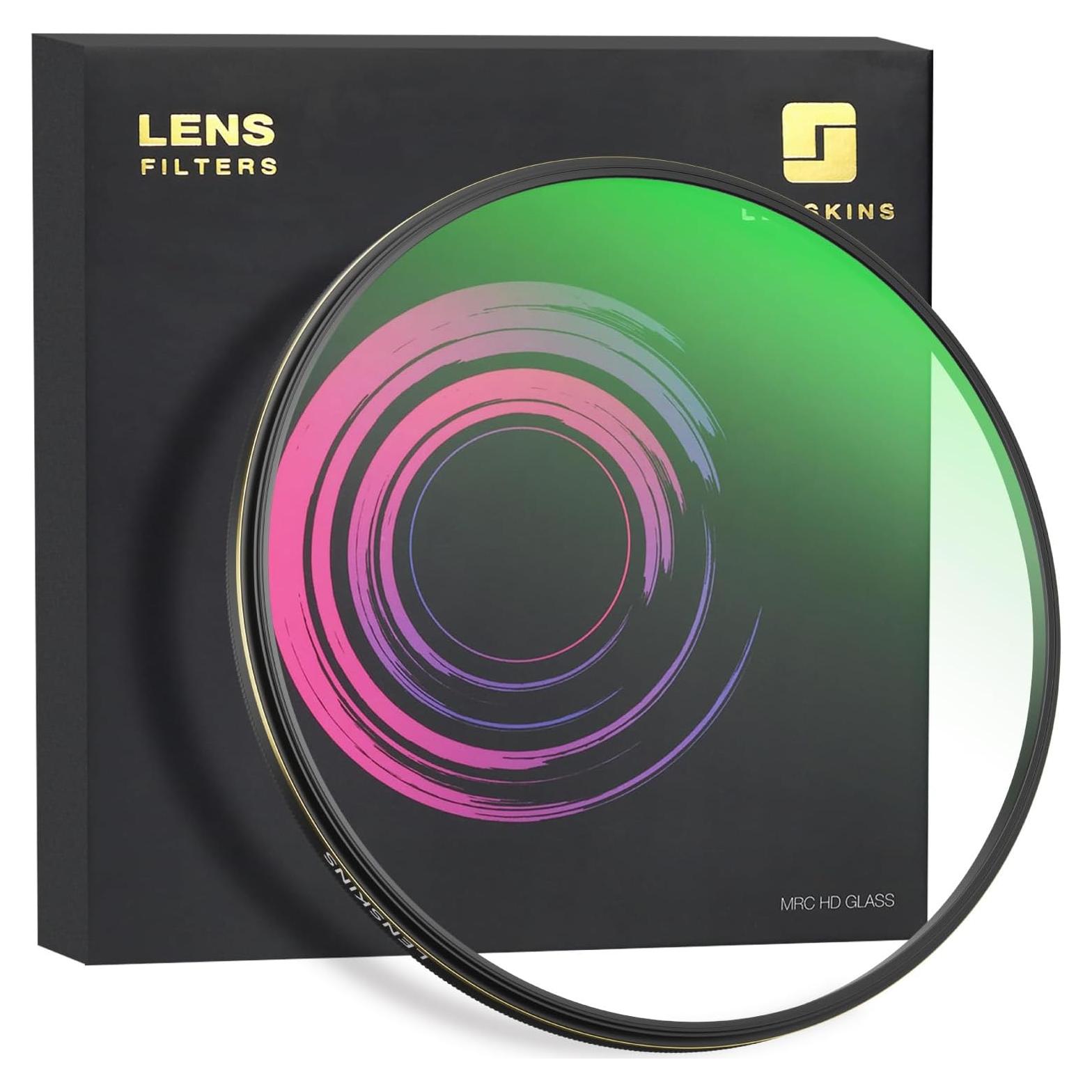Filtro UV 52mm Lenskins, recubrimiento nano 28 capas, HD claro