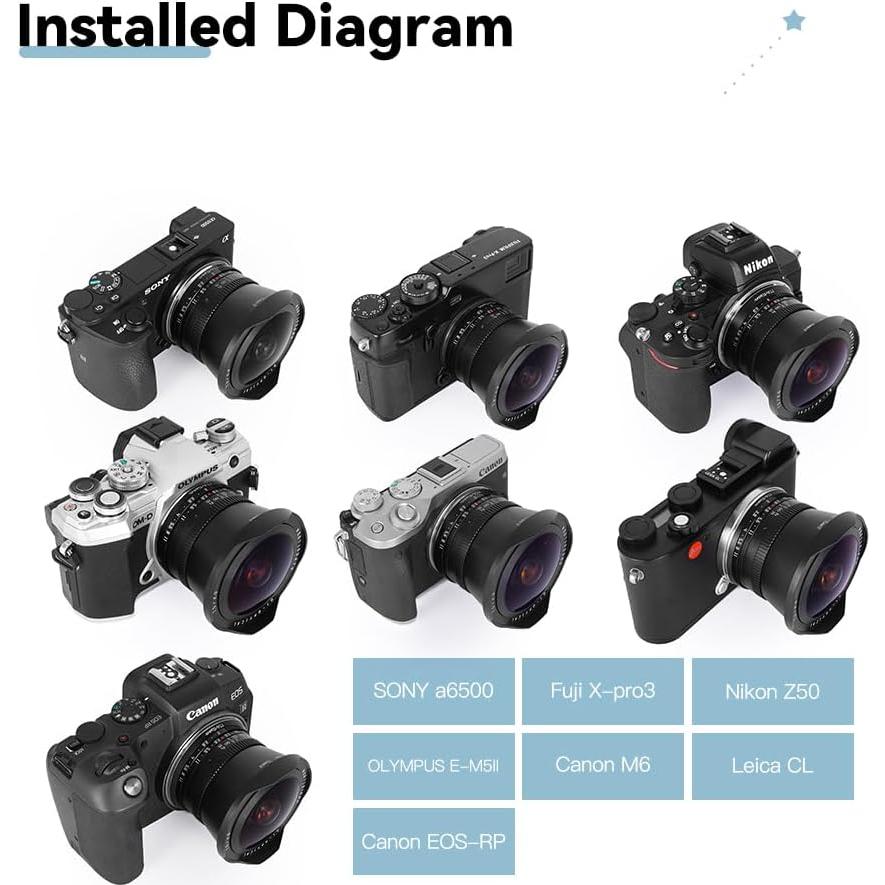 Lente Ojo de Pez TTArtisan 7.5mm F2.0 para Montura L