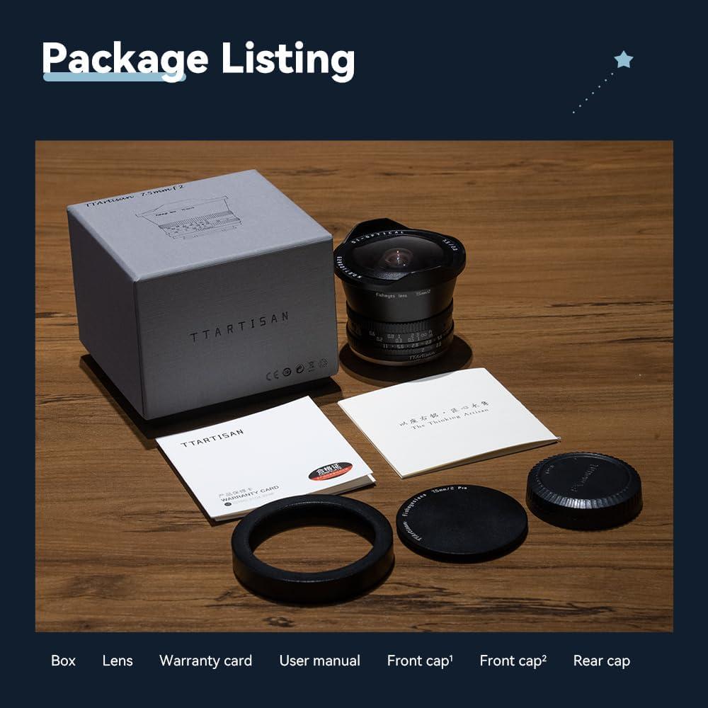 Lente Ojo de Pez TTArtisan 7.5mm F2.0 para Montura L