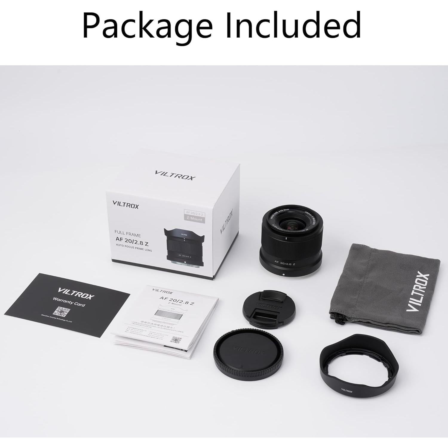 Lente VILTROX 20mm f2.8 AF para Cámaras Nikon Z - Compacto y Ligero
