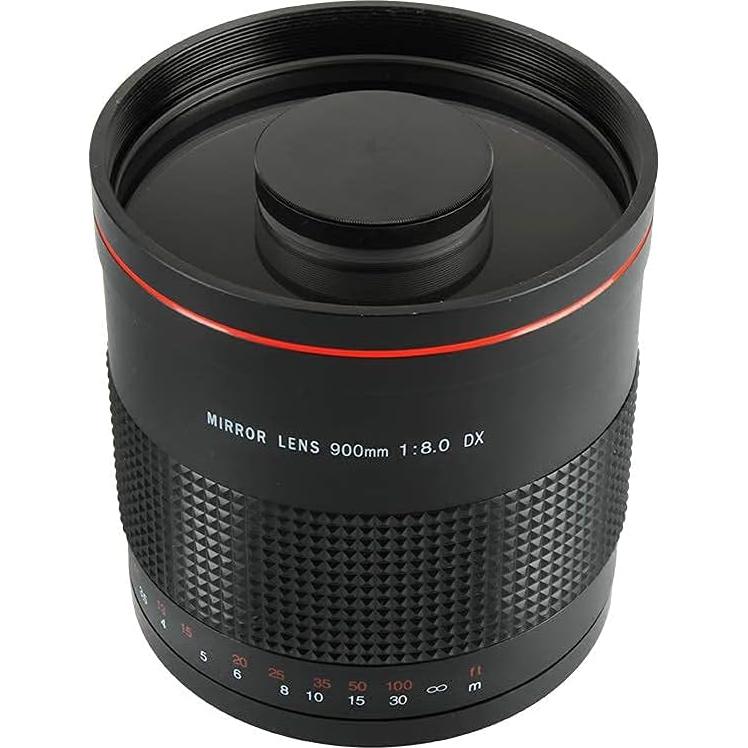 Lente Telefoto Espejo JINTU 900mm F8.0 Manual para Canon