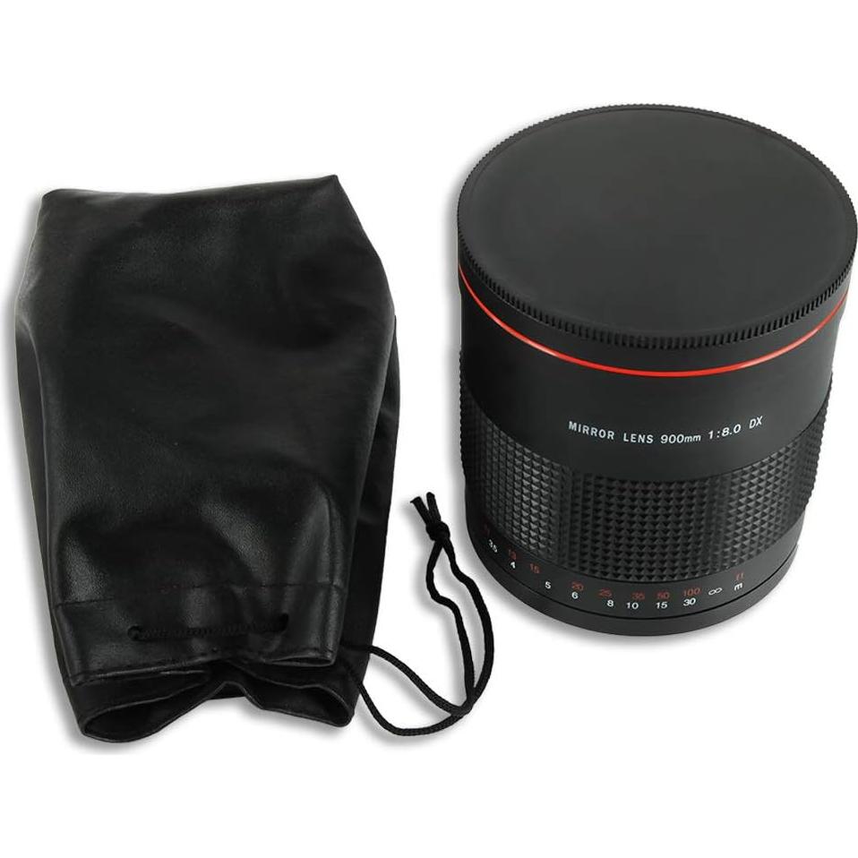 Lente Telefoto Espejo JINTU 900mm F8.0 Manual para Canon