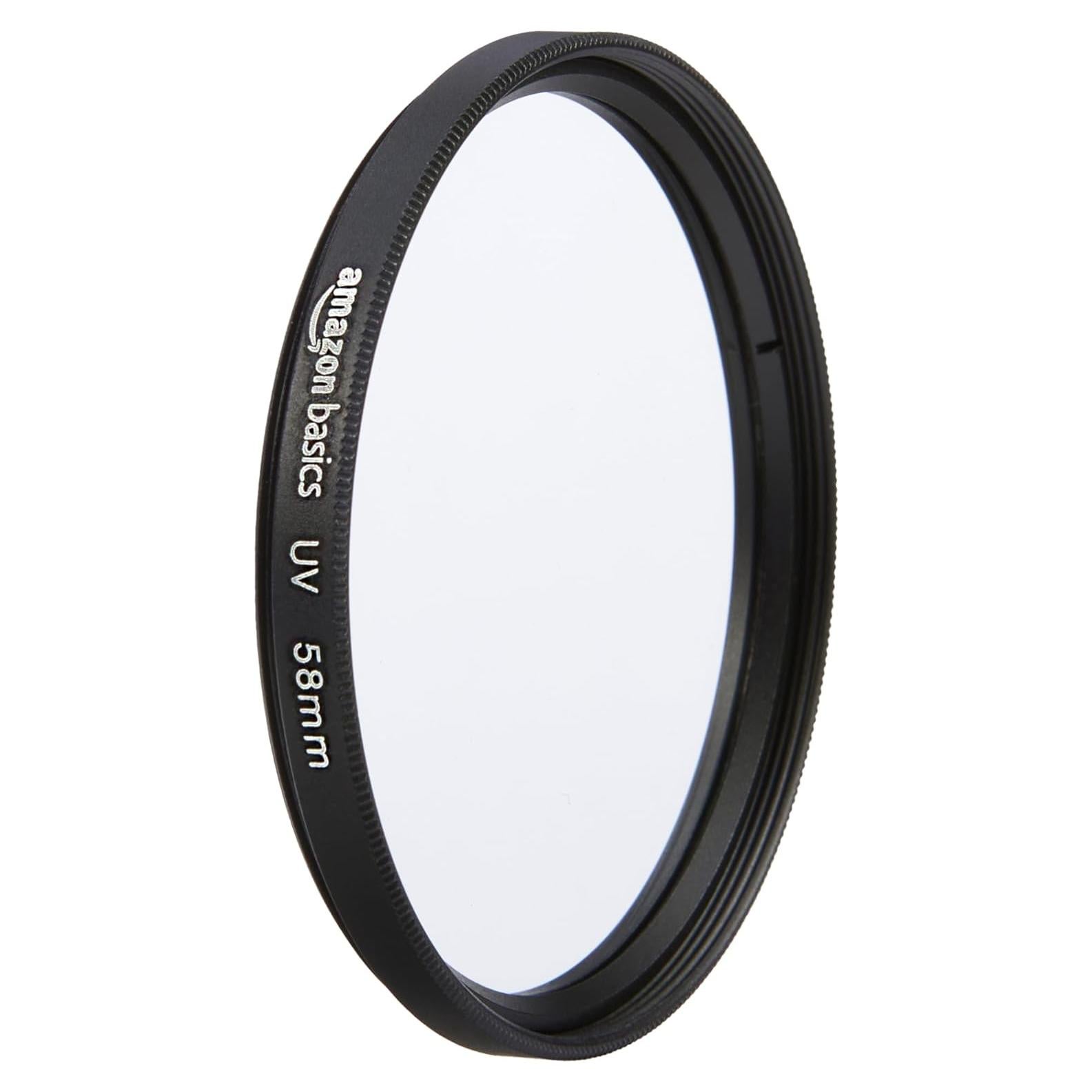 Filtro de lente UV Amazon Basics 58mm - Protección diaria