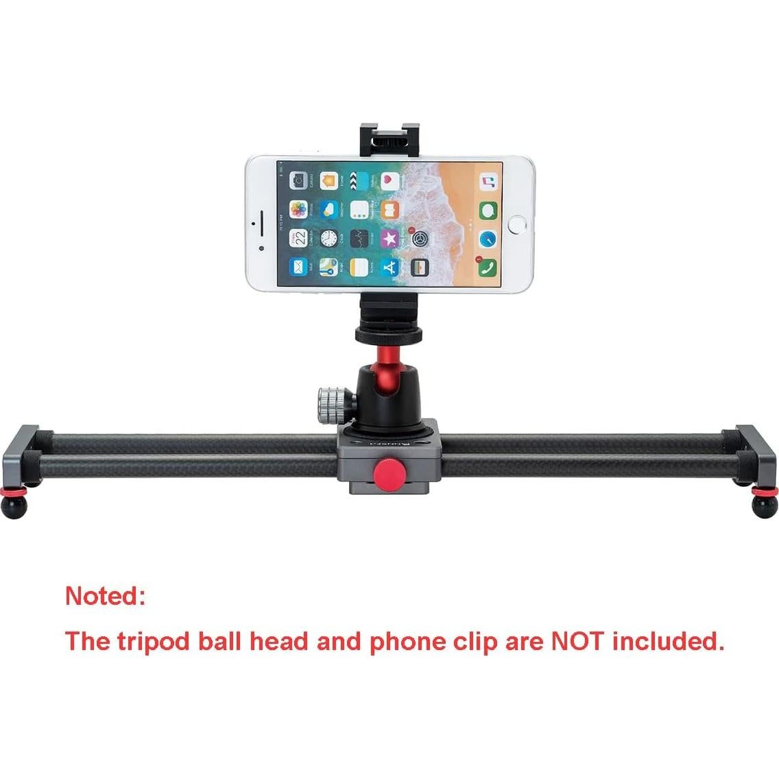 Mini Deslizador de Cámara de Carbono ANNSM 40cm para Smartphone y DSLR