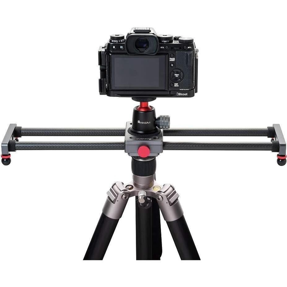 Mini Deslizador de Cámara de Carbono ANNSM 40cm para Smartphone y DSLR