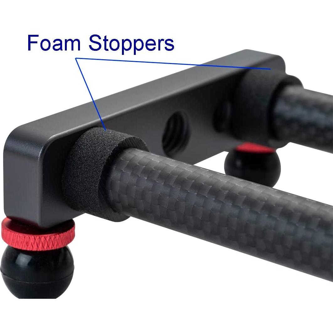 Mini Deslizador de Cámara de Carbono ANNSM 40cm para Smartphone y DSLR