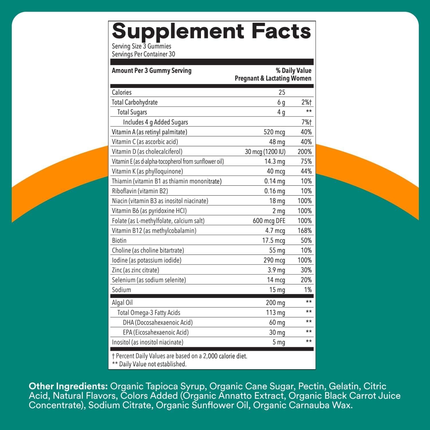 SmartyPants Vitaminas Prenatales Gominolas 90 Unidades