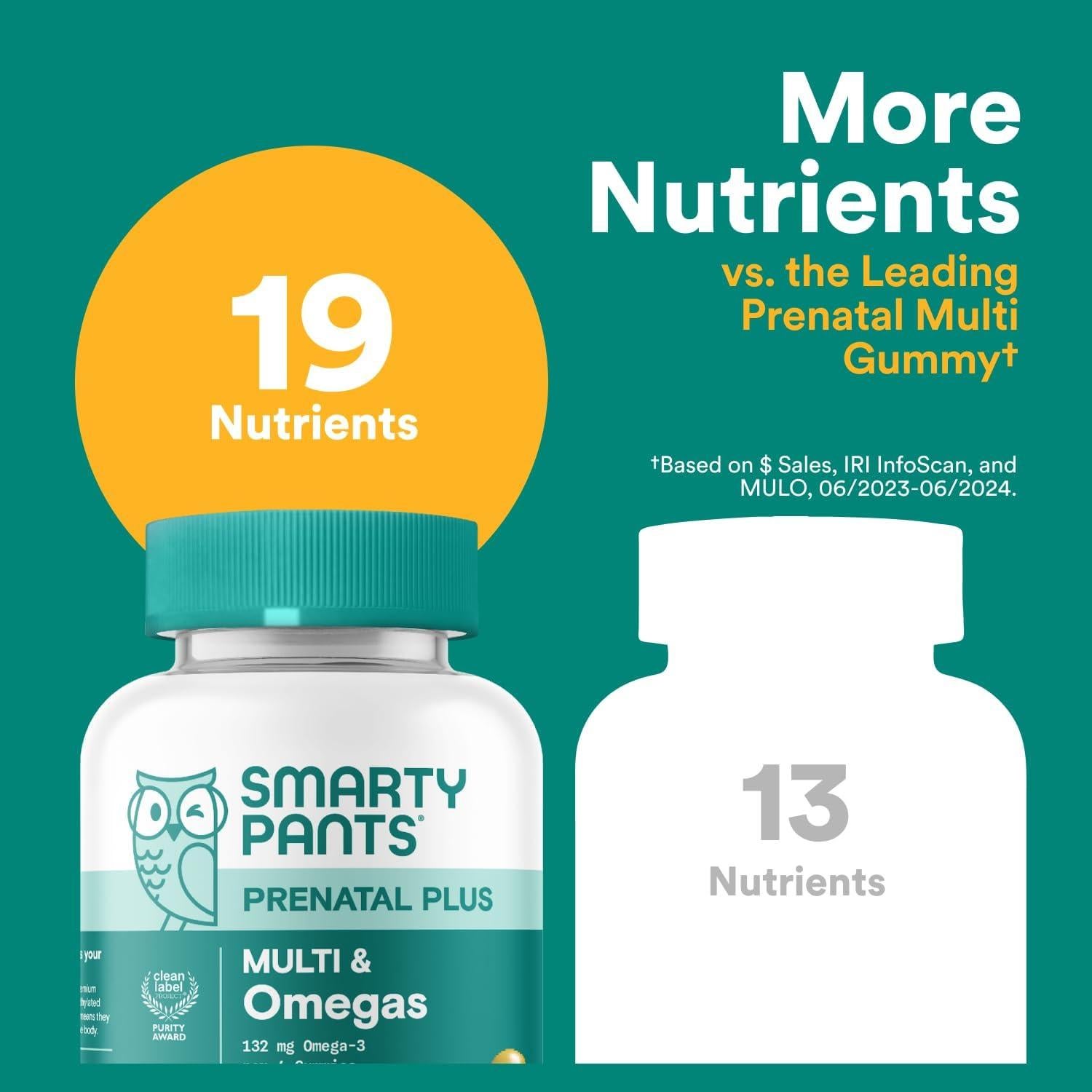 SmartyPants Vitaminas Prenatales Gominolas 90 Unidades
