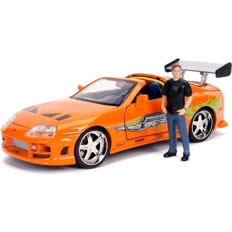 Jada 1:24 Toyota Supra 1995 con figura de Brian OConner