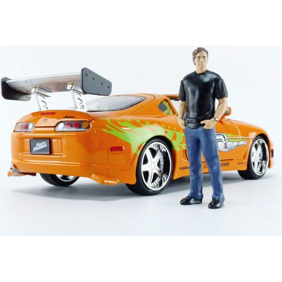 Jada 1:24 Toyota Supra 1995 con figura de Brian OConner
