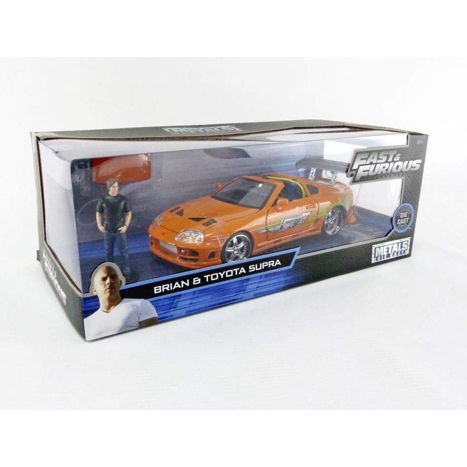 Jada 1:24 Toyota Supra 1995 con figura de Brian OConner