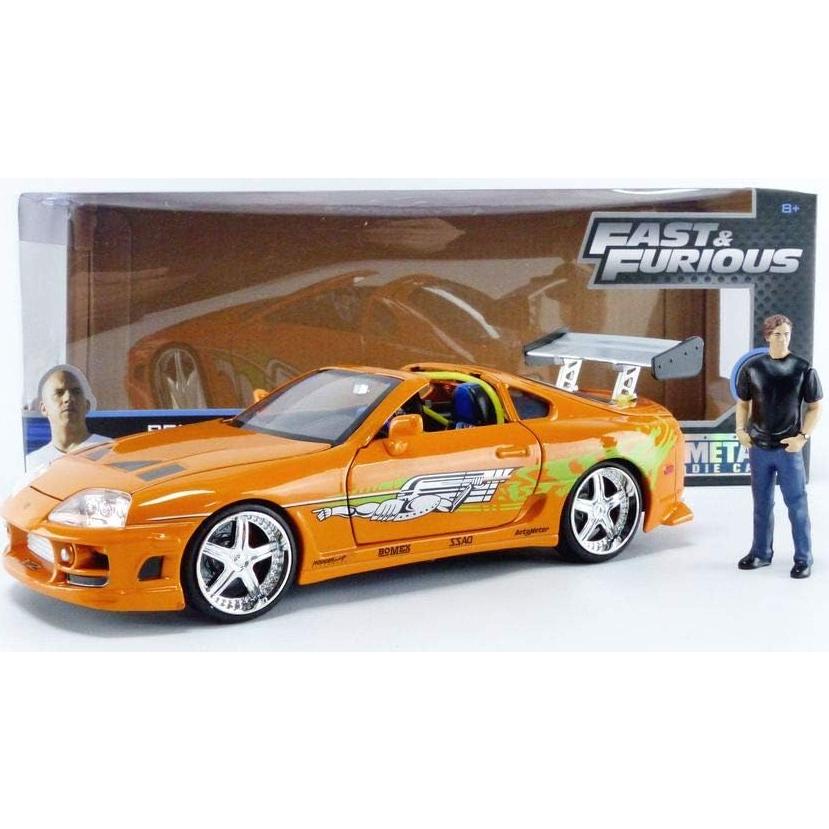 Jada 1:24 Toyota Supra 1995 con figura de Brian OConner