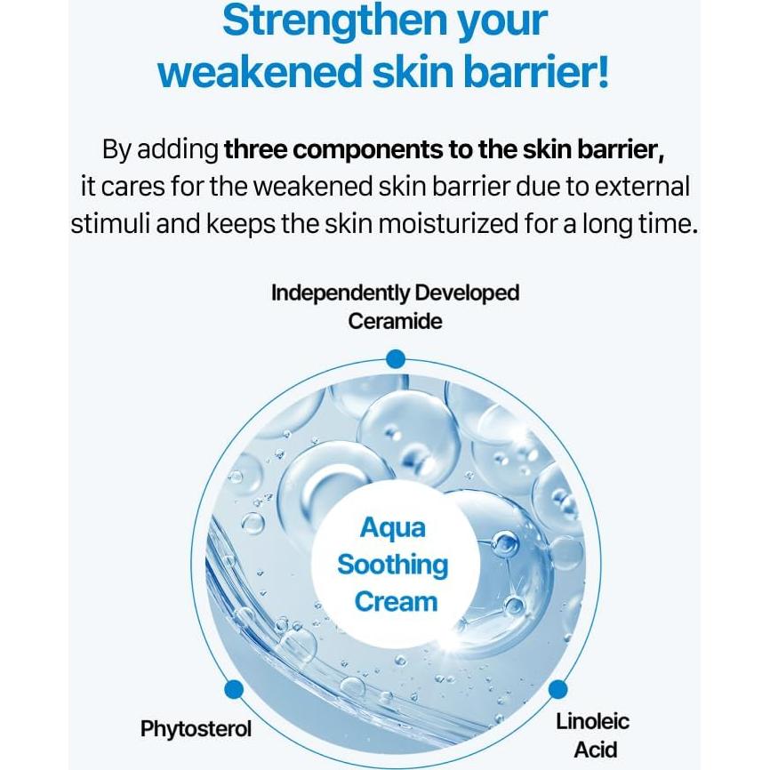 Crema Calmante Aqua Real Barrier 50ml - Hidratante Facial Piel Sensible