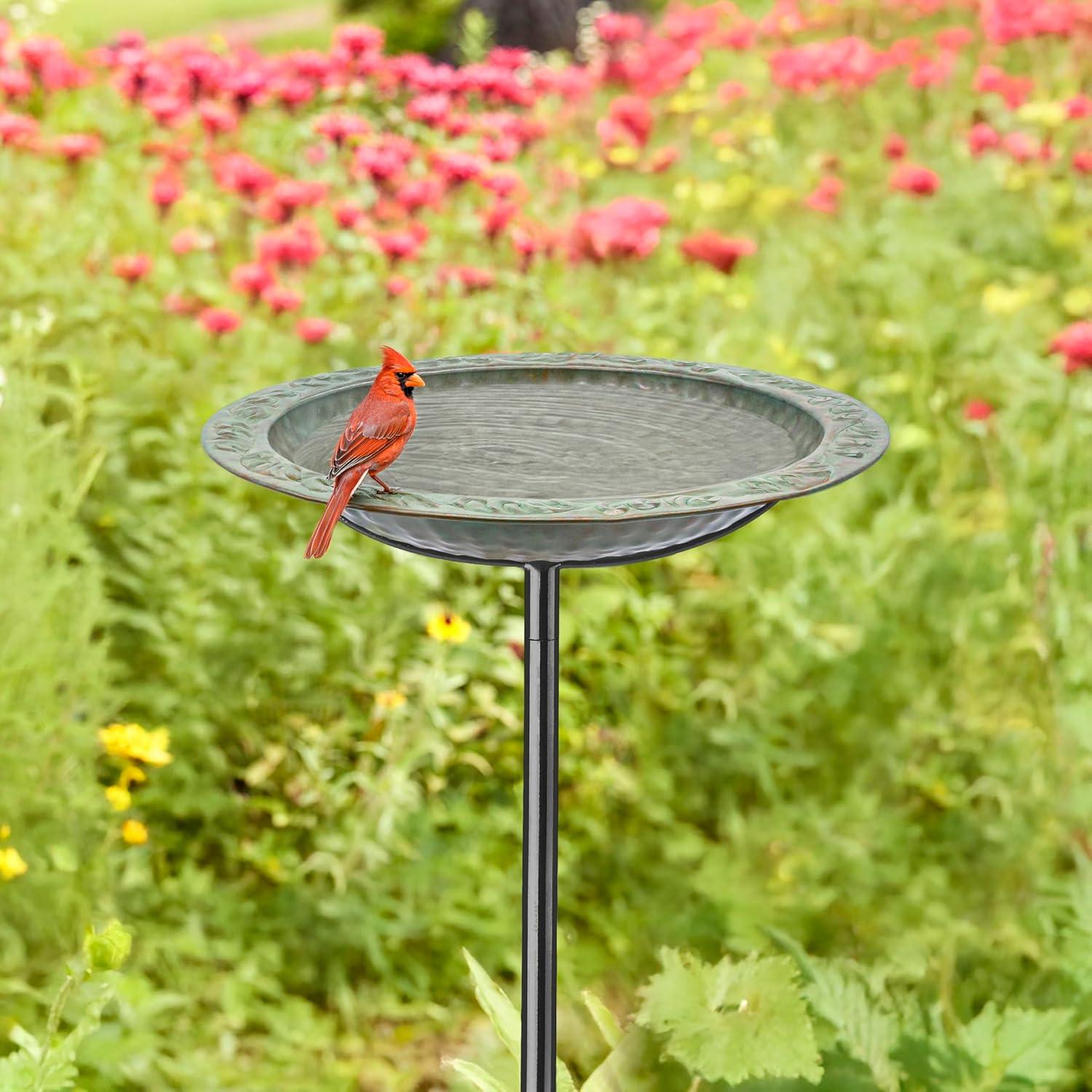 Baño de Aves de Cobre Puro Good Directions 33 cm x 101.6 cm