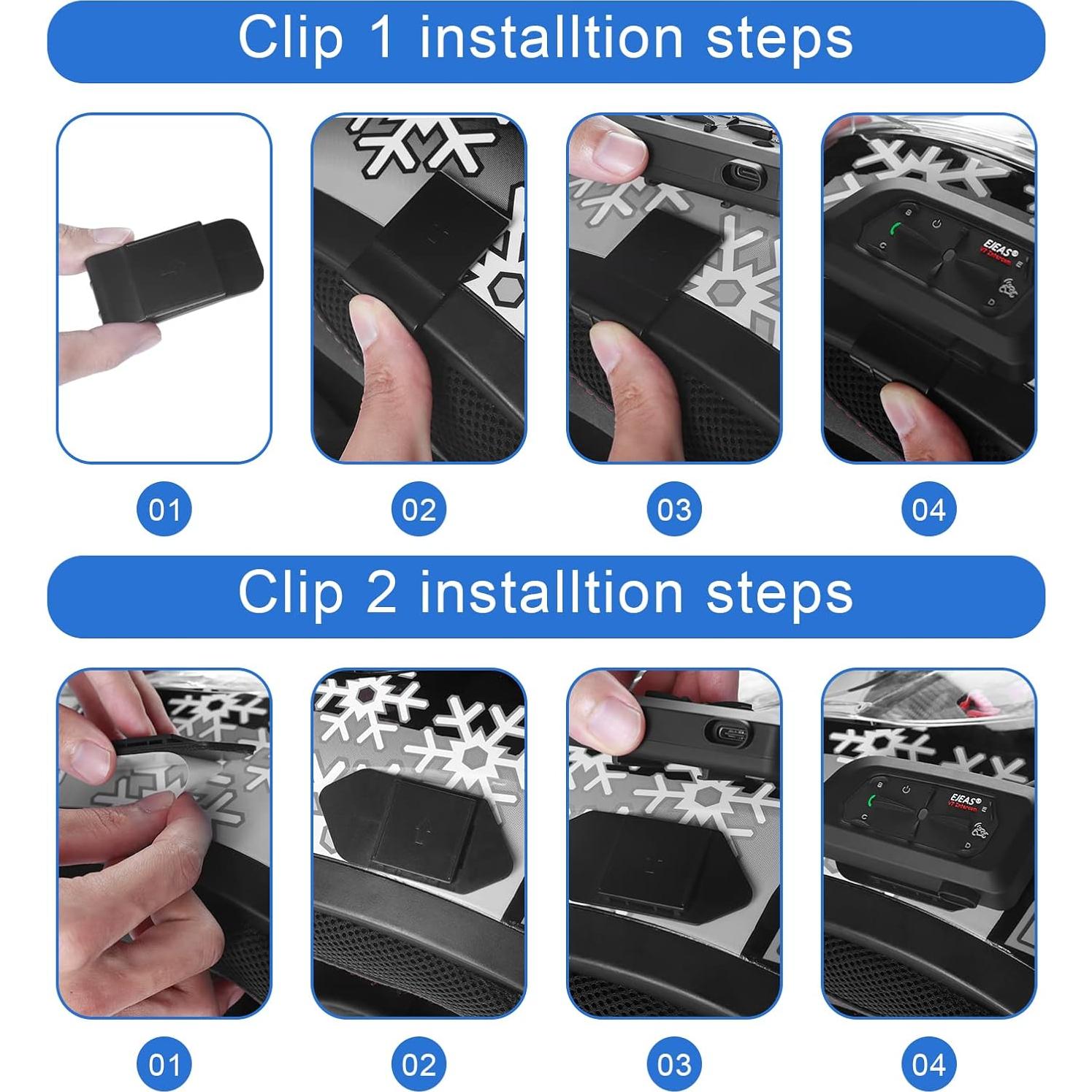 Intercomunicador Bluetooth EJEAS V7 para Motocicleta 1200m