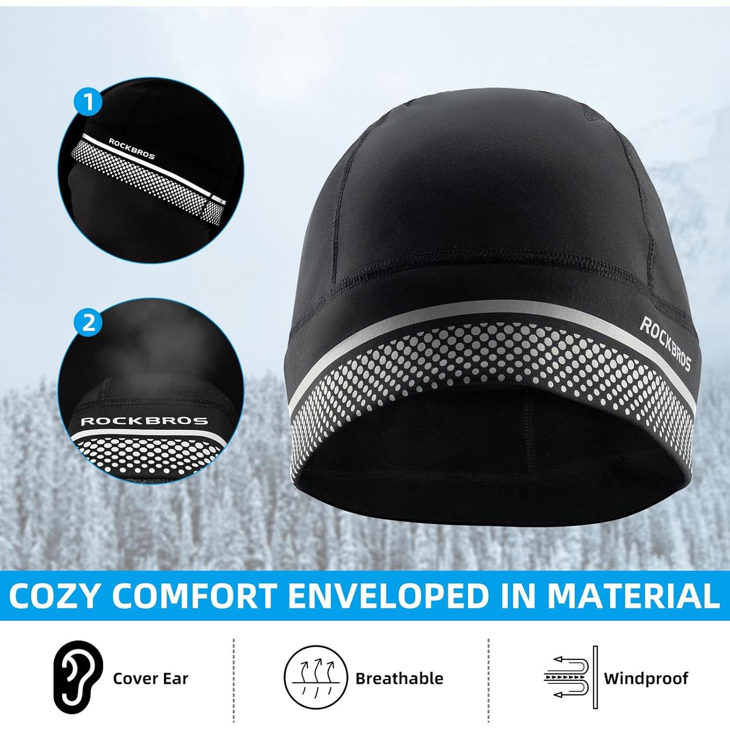 Gorro Térmico ROCKBROS Calavera para Climas Fríos - Negro