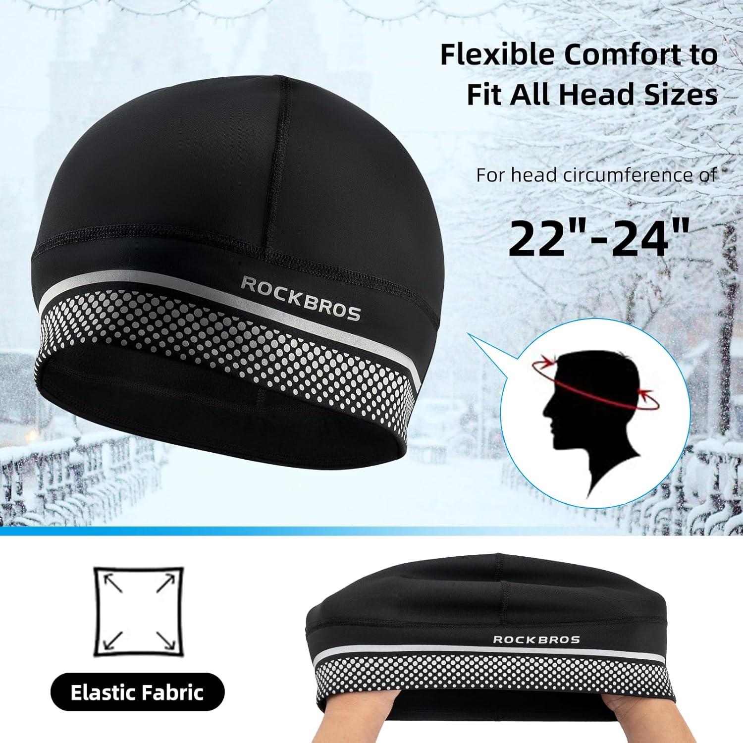 Gorro Térmico ROCKBROS Calavera para Climas Fríos - Negro