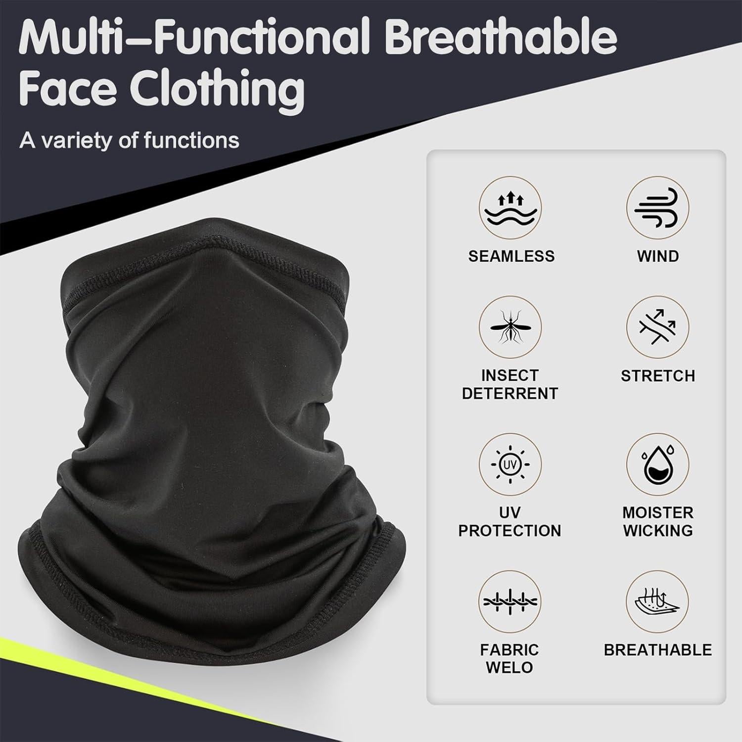 Gaiter de Cuello Refrigerante Unisex - Protección Solar y Viento