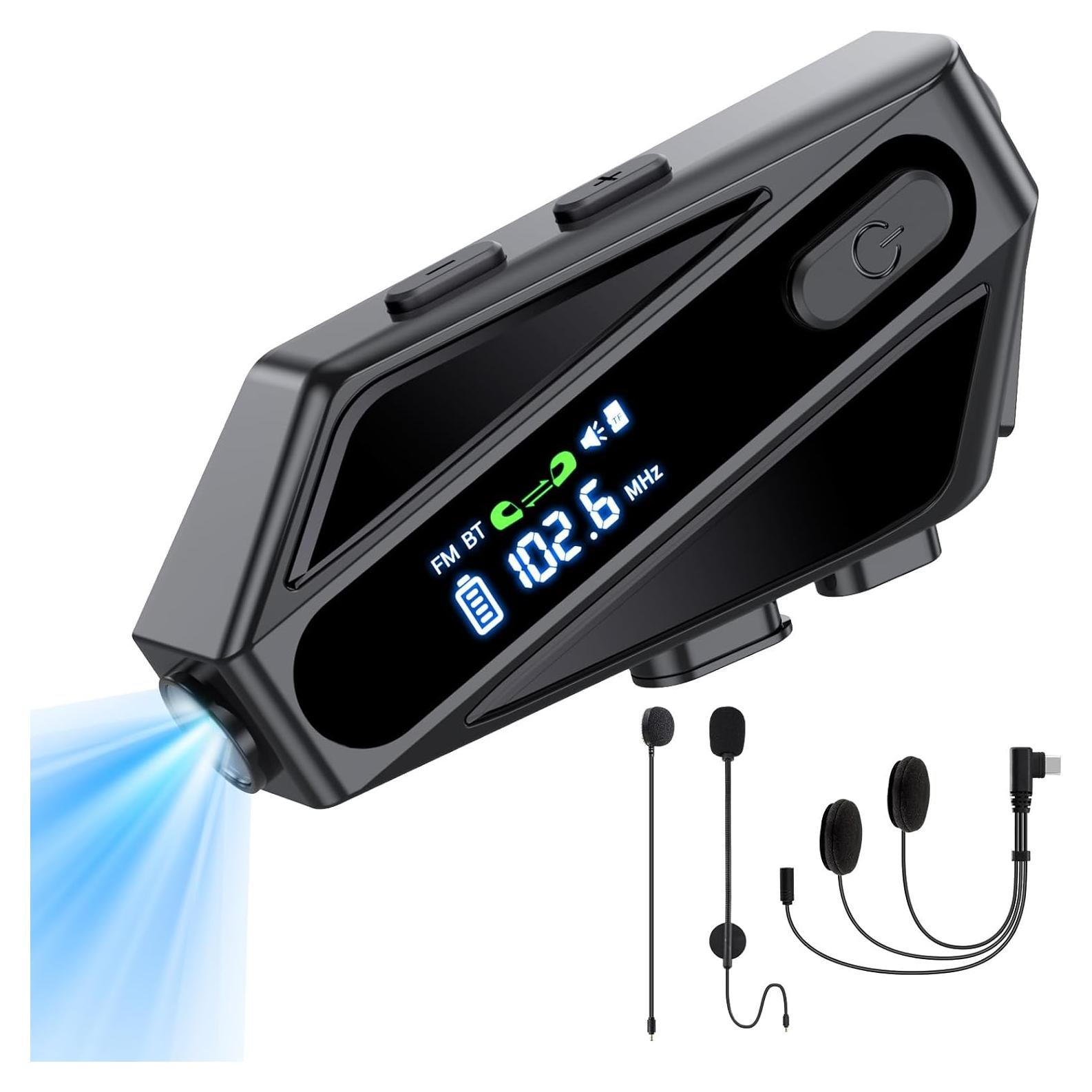 Auricular Bluetooth TOUCH TWO C6 para Casco Motocicleta