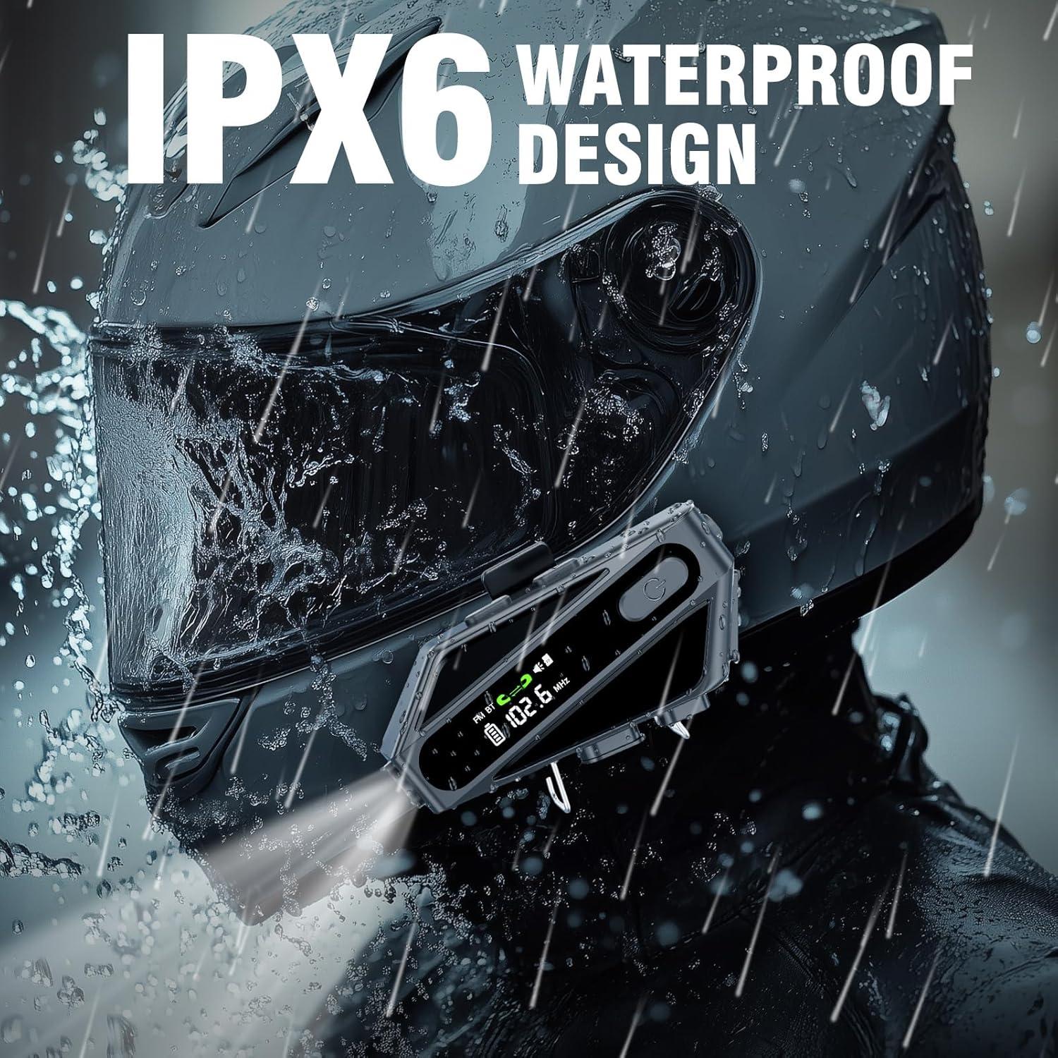 Auricular Bluetooth TOUCH TWO C6 para Casco Motocicleta