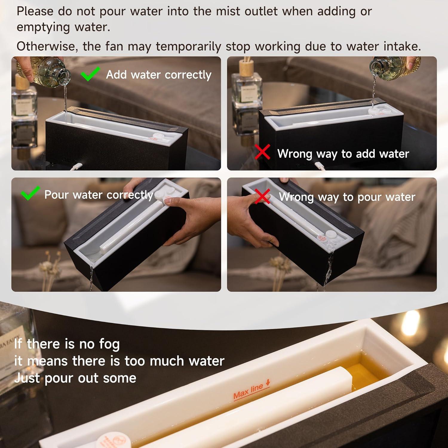 Difusor de Aceite Esencial TMEHM A4 Negro 250ml Ultrasónico