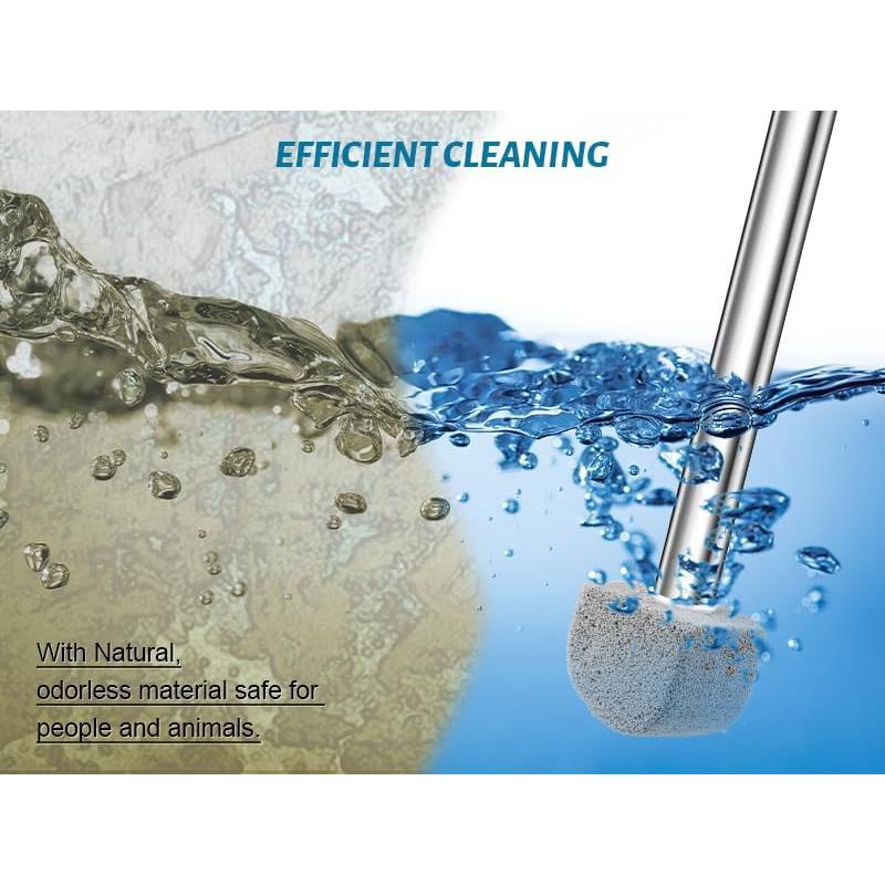 Limpiador de Inodoro YINGMORE con Mango Largo y 8 Piedras Pómez