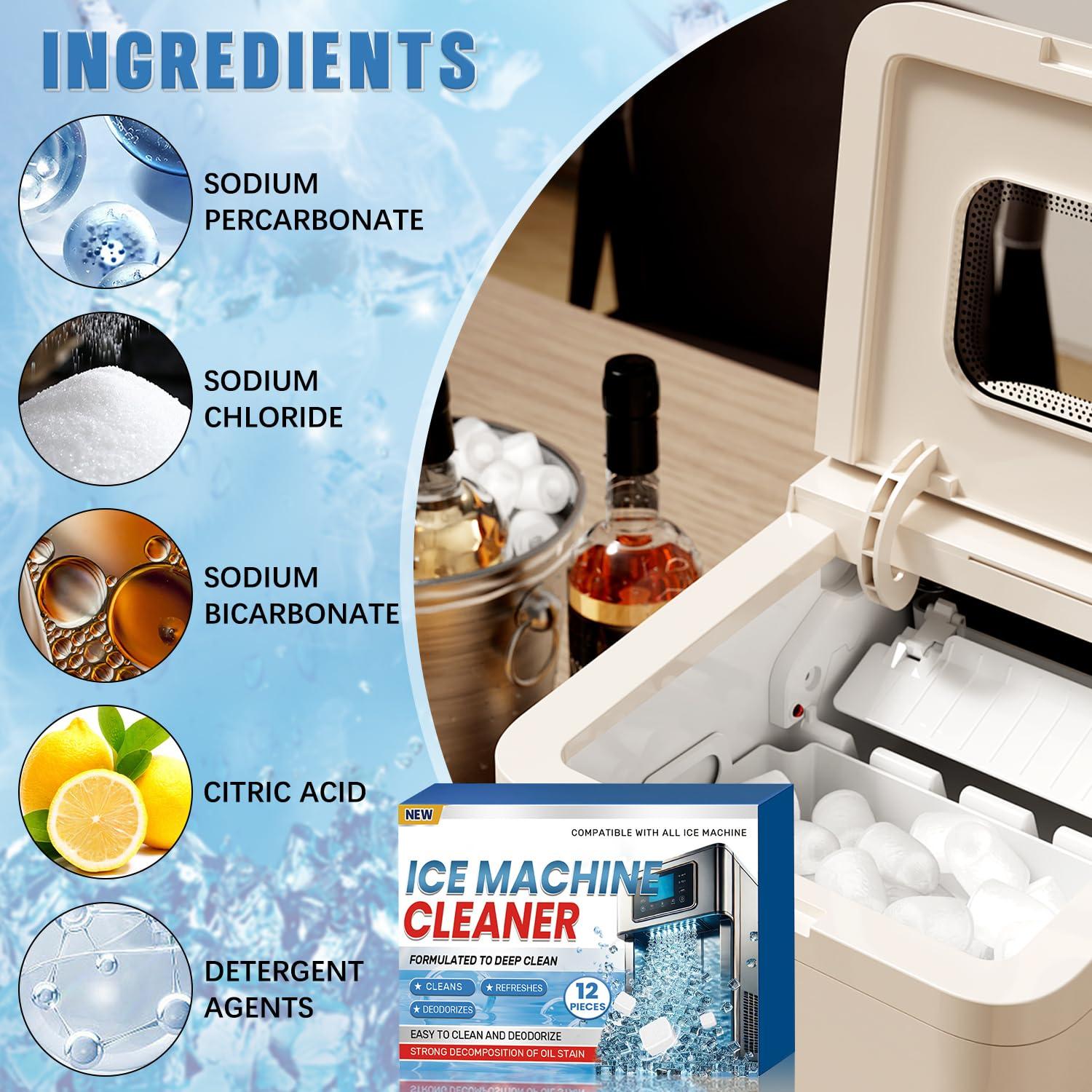 Limpiador Desincrustante para Máquina de Hielo Shantou 12 Tabletas