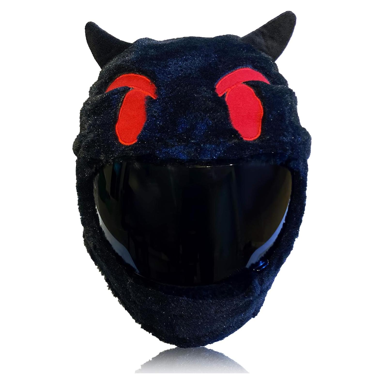 Cubierta de Casco de Moto Carbon Moto Gear Emoji Diablo