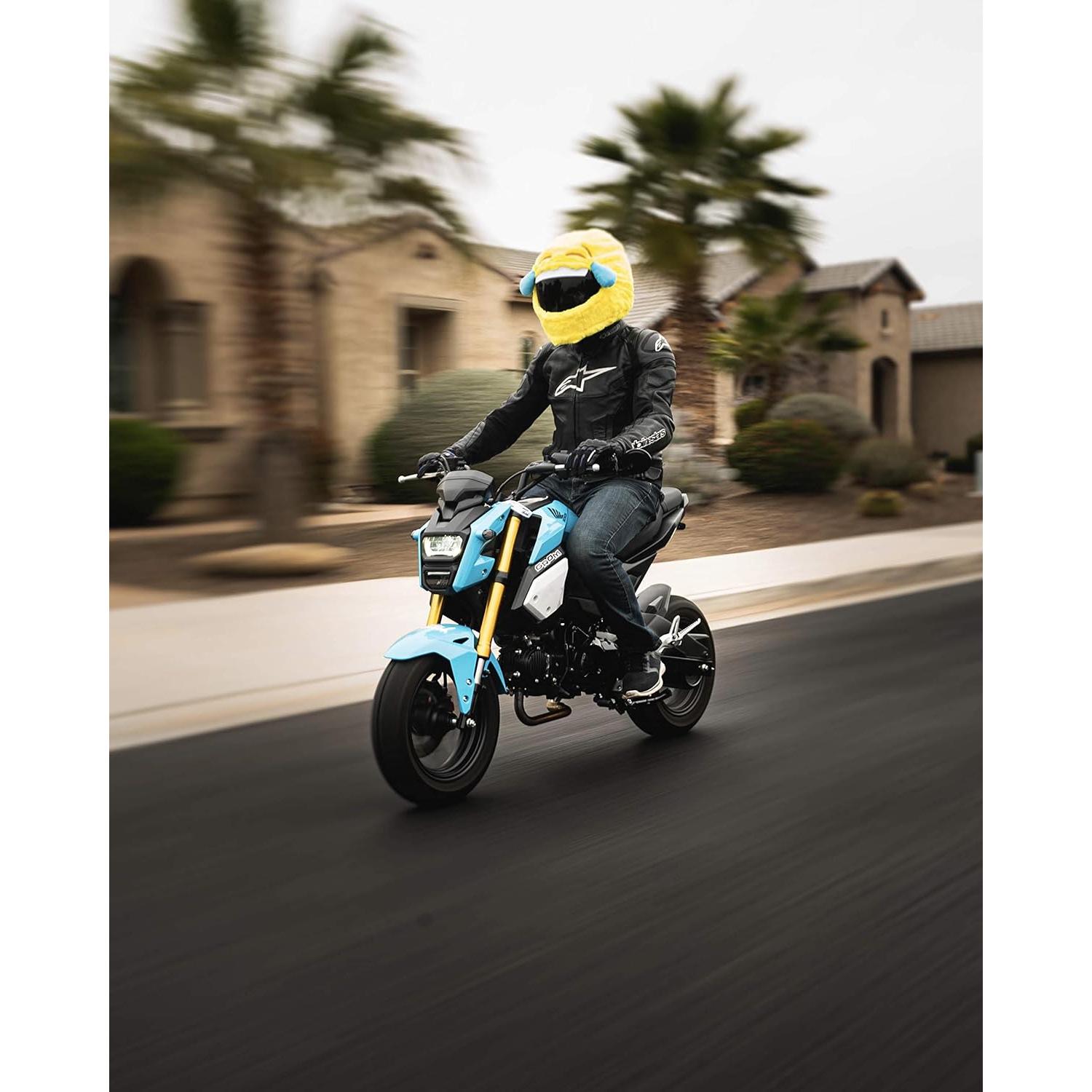 Cubierta de Casco de Moto Carbon Moto Gear Emoji Riendo