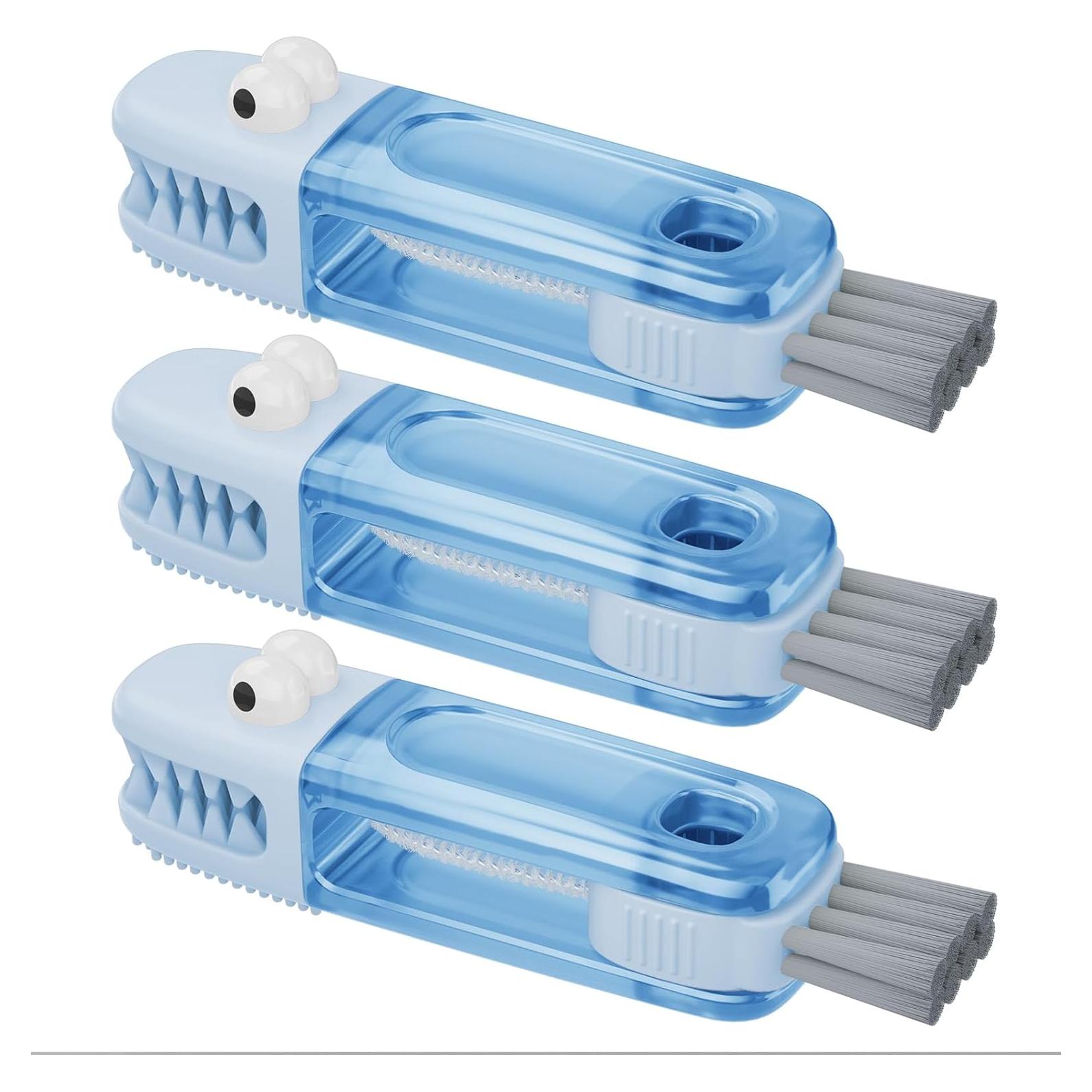 Juego de Cepillos de Limpieza 3 en 1 Nodirz - Azul