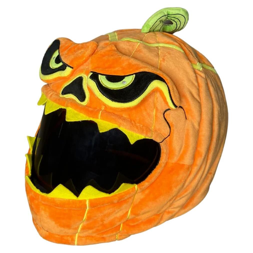 Cubierta de Casco de Moto Carbon Moto Gear Calabaza Malvada