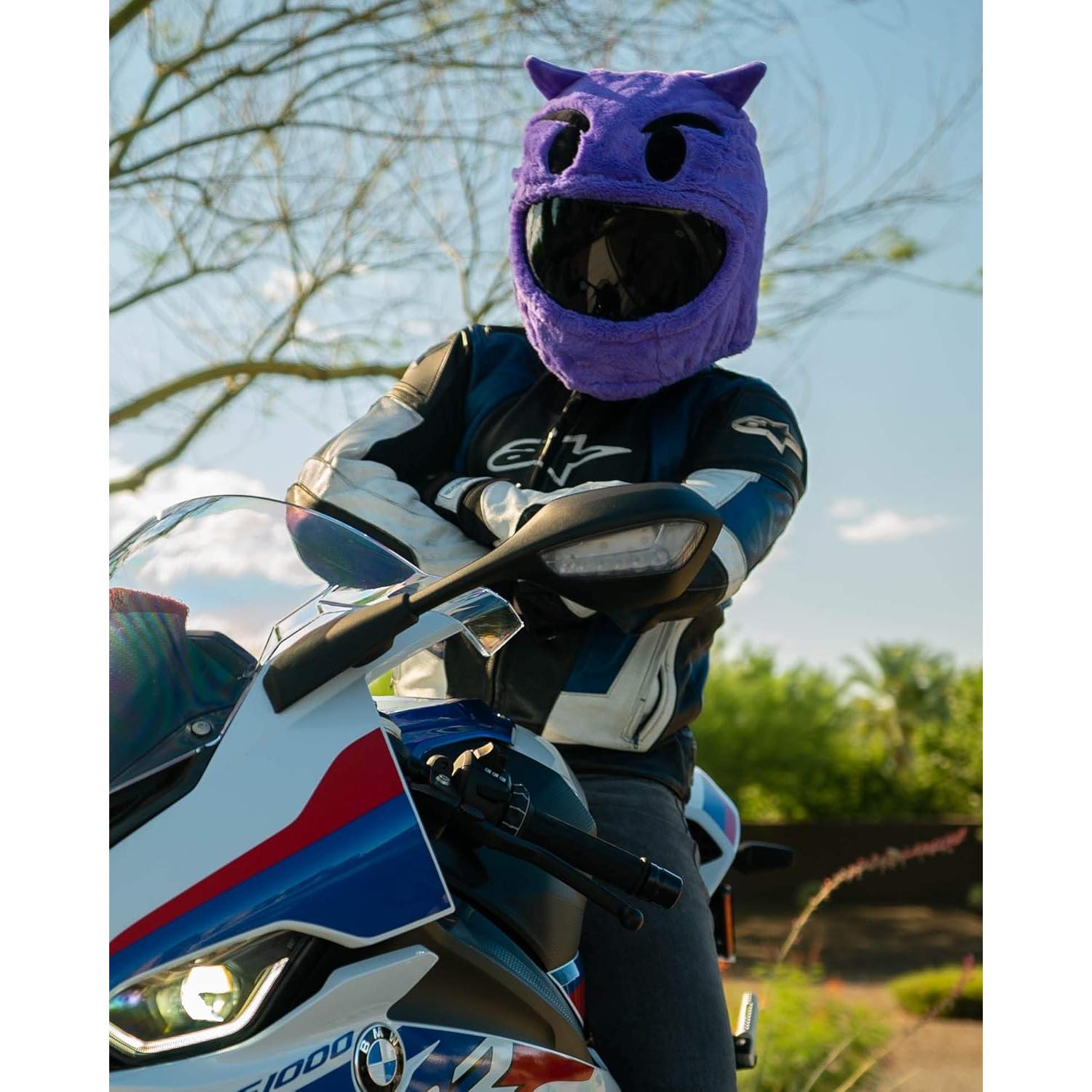 Cubierta de Casco de Moto Carbon Moto Gear Emoji Diablo