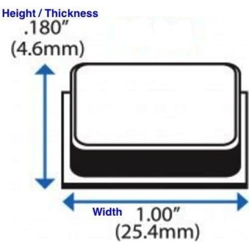 Bumpers de Goma Transparentes GorillaGrit 20 Pcs 25.4 mm