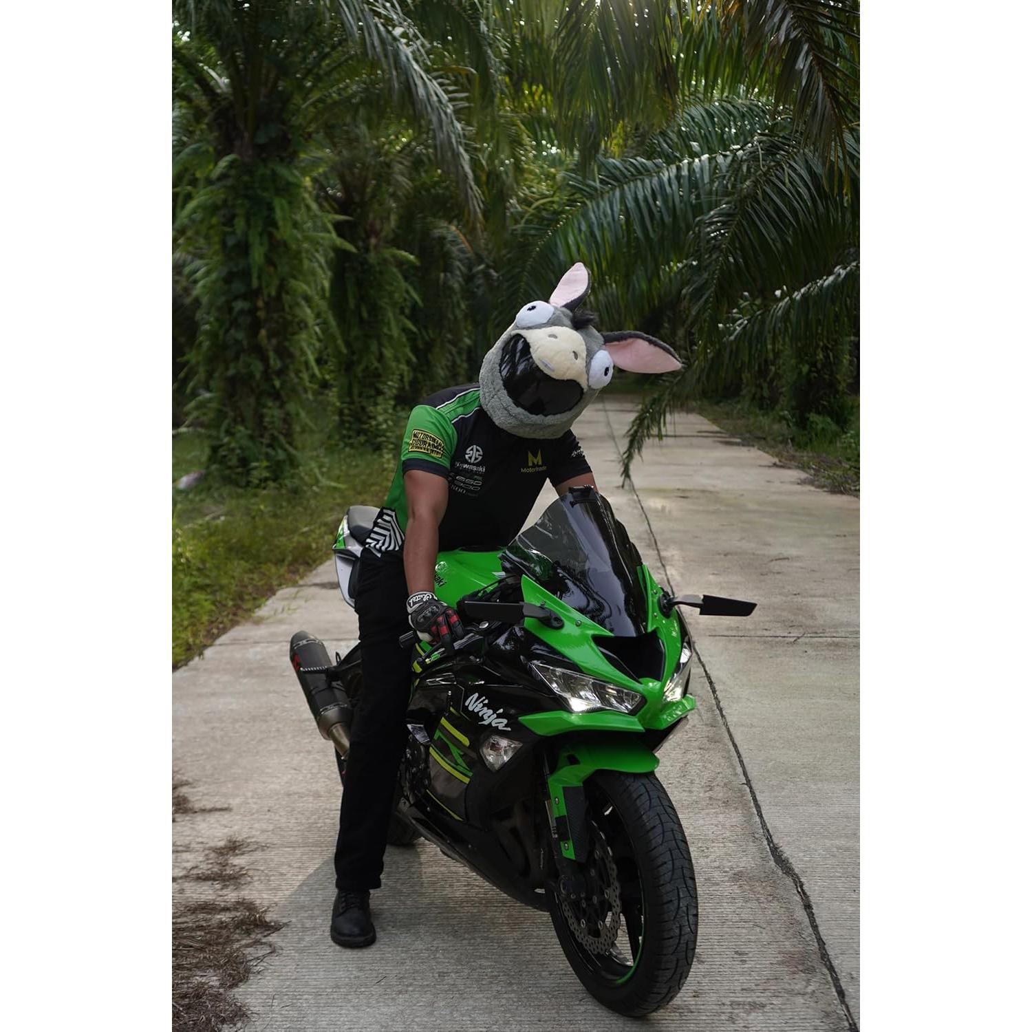 Cubierta de Casco de Motocicleta Carbon Moto Gear Burro