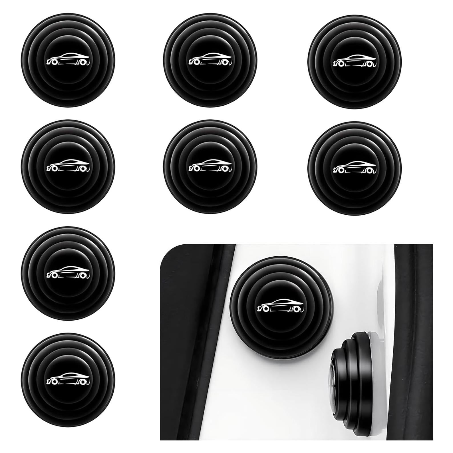 Protector de Amortiguador de Puerta Merdege 8 PCS Negro