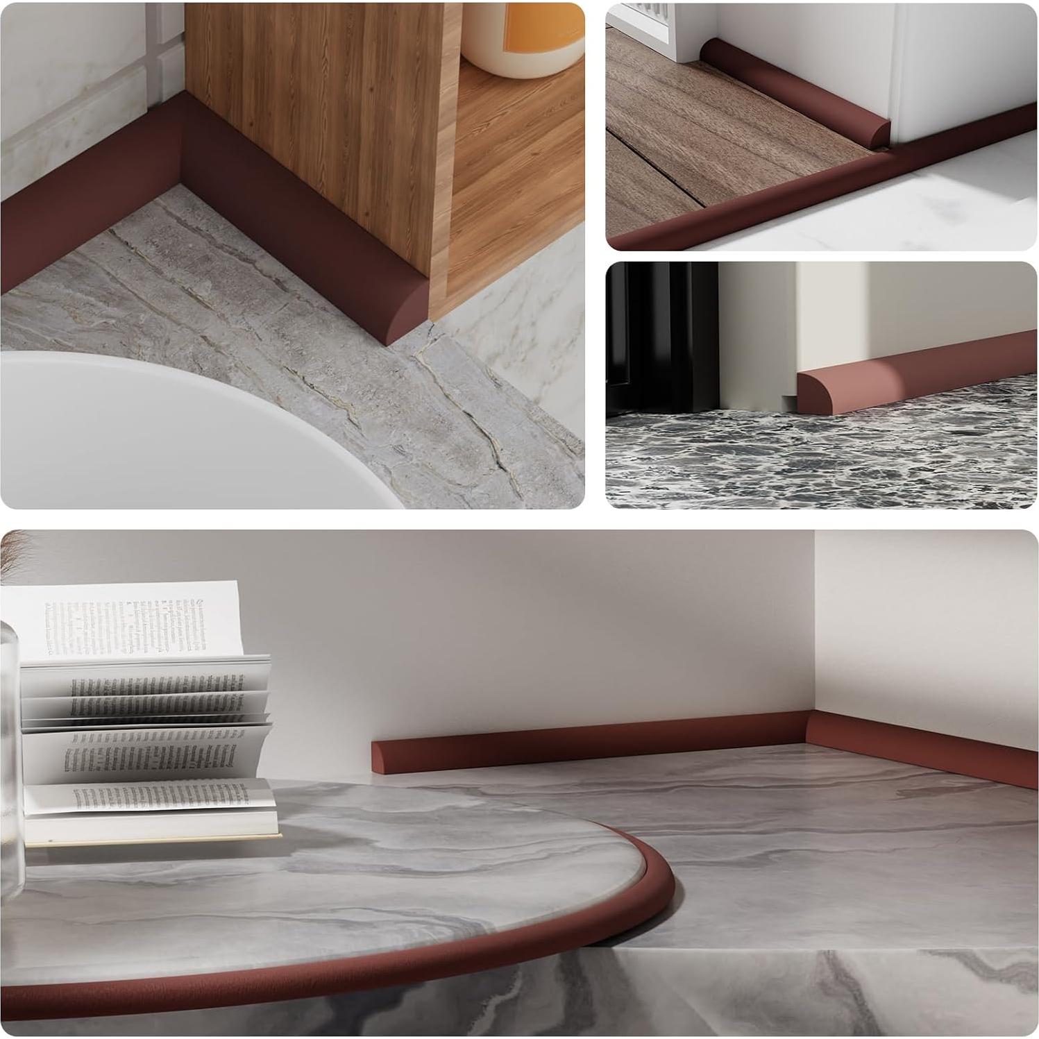 Moldura Cuadrada Flexible WURJHSONG 99 cm Caucho Impermeable