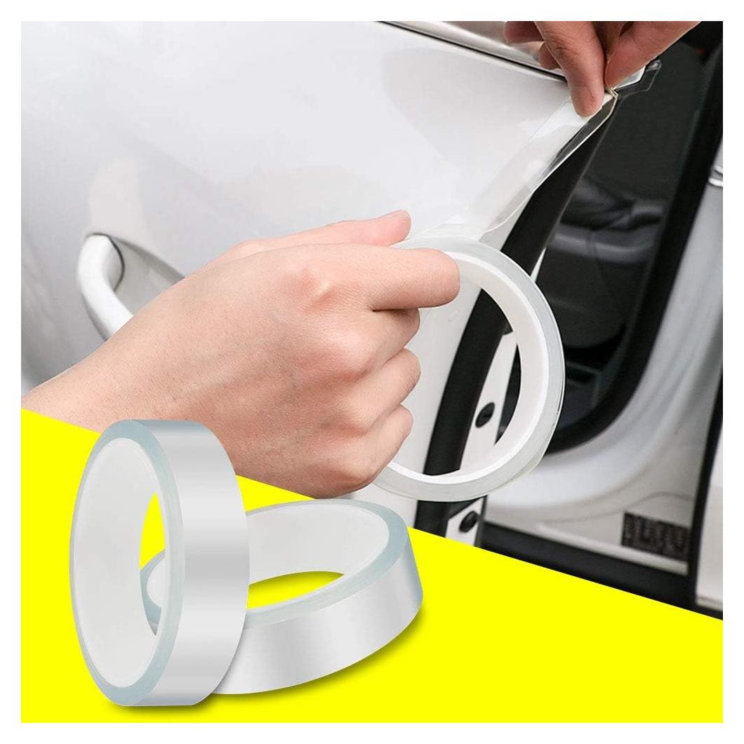 Protector de Bisel de Puerta QBUC 2cm x 5m Transparente Universal
