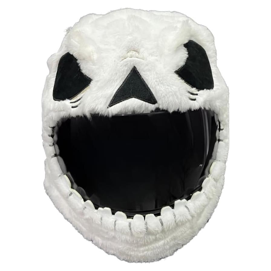 Cubierta de Casco de Motocicleta Carbon Moto Gear Skull