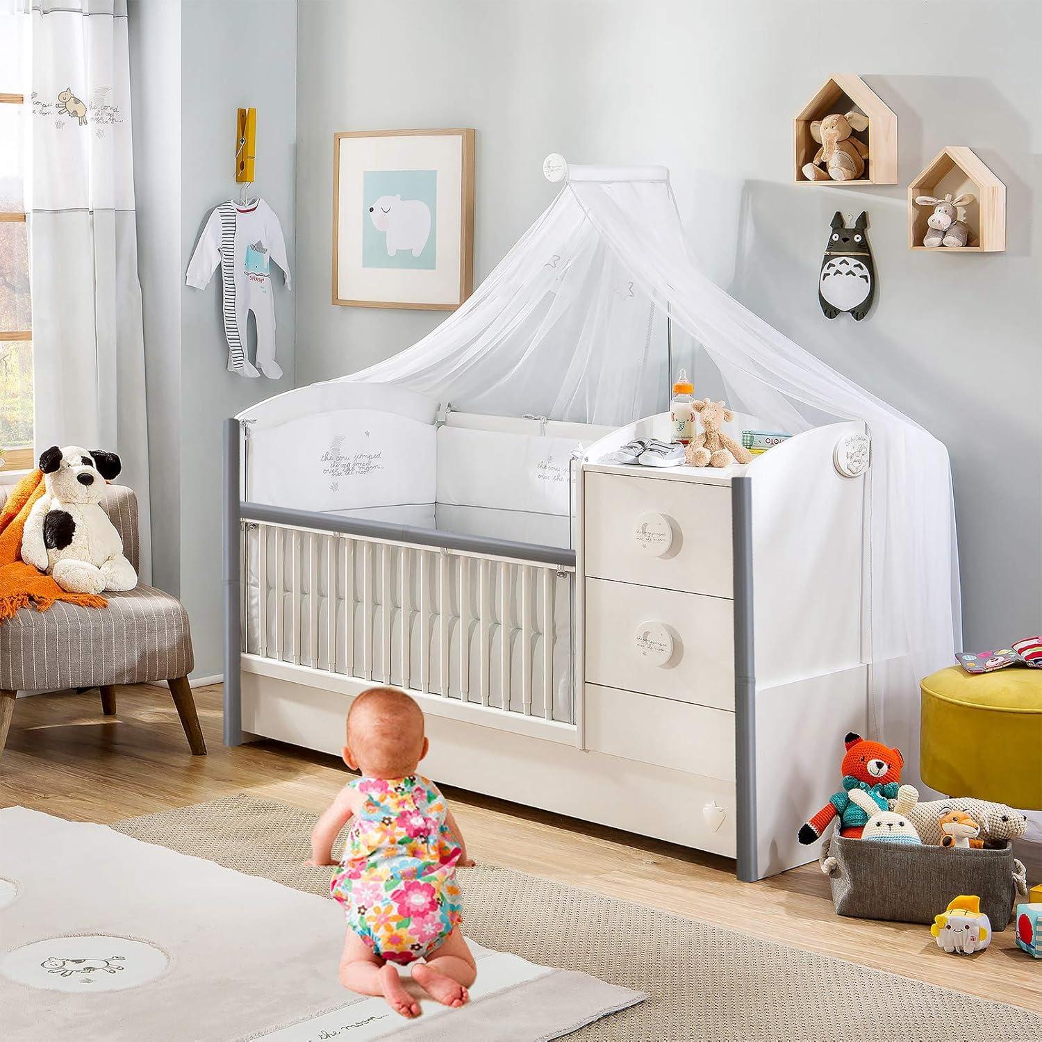 Protector de Borde de Escalera LEWINO 4 Piezas 1.62 m Gris