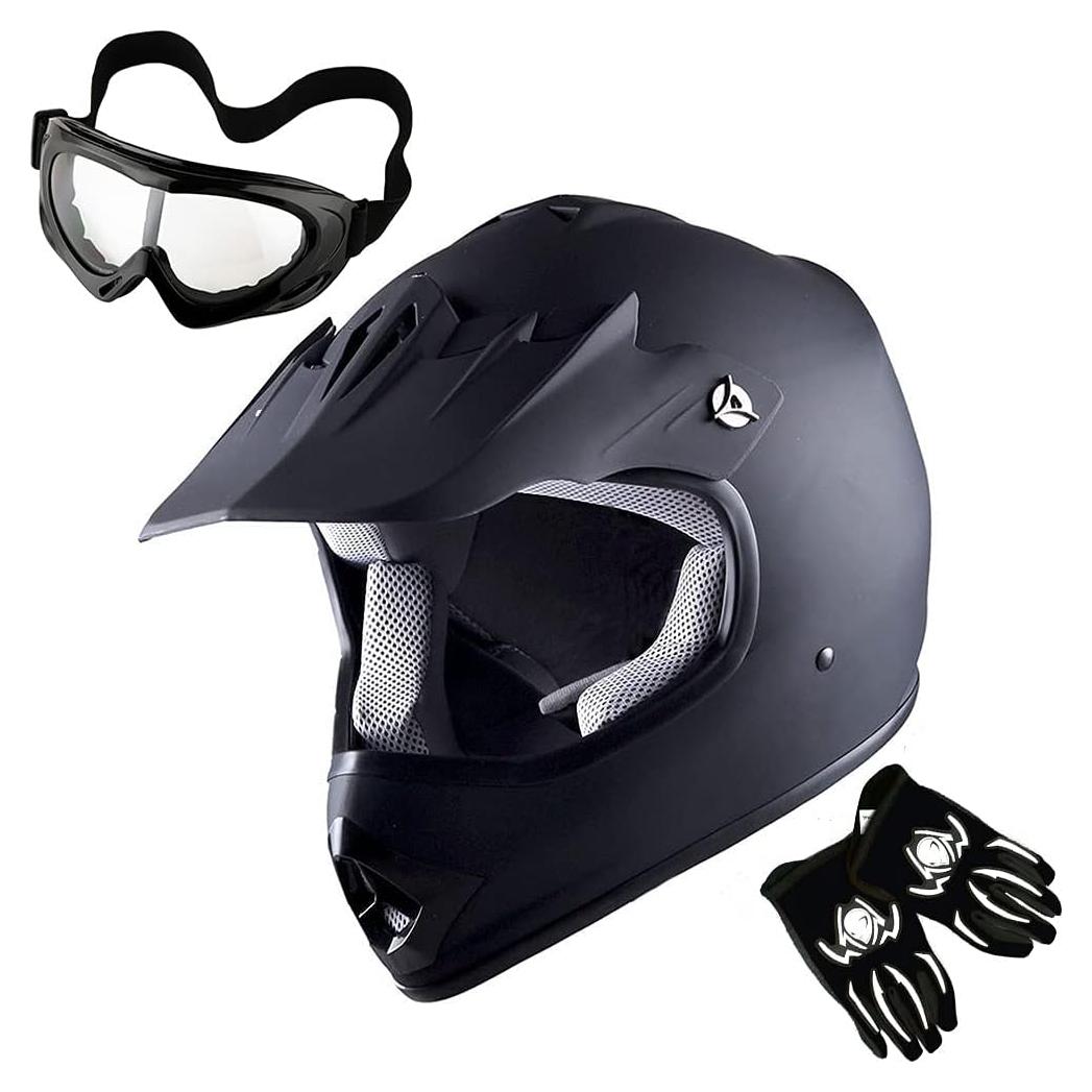 Casco de Motocross 1Storm HBOY para Niños S 49-50 CM