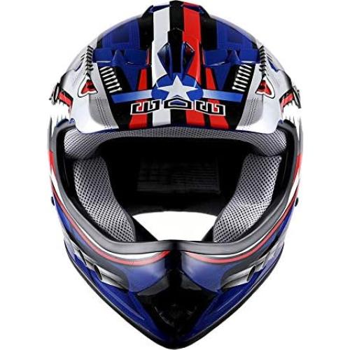 Casco de Motocross 1Storm HBOY Tiburón para Niños S