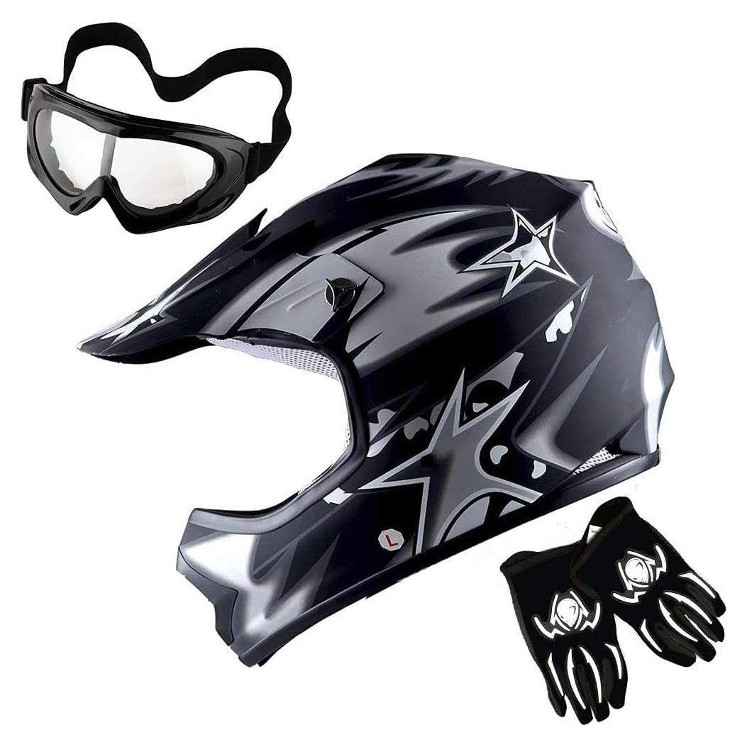 Casco de Motocross 1Storm HBOY para Niños S 49-50 CM