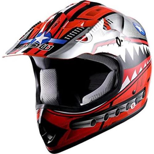 Casco de Motocross 1Storm HBOY Pequeño Negro Mate