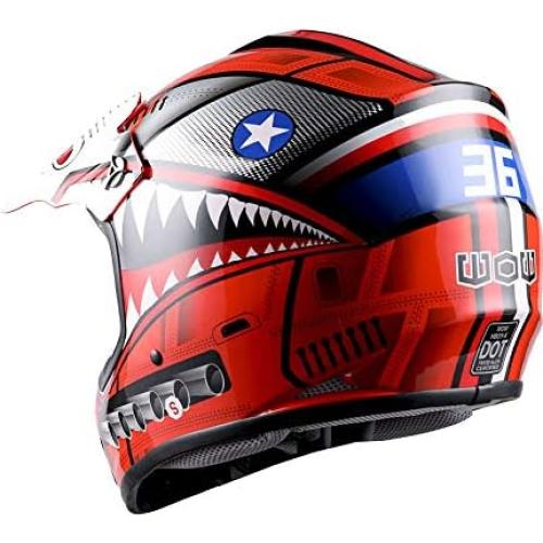 Casco de Motocross 1Storm HBOY Pequeño Negro Mate